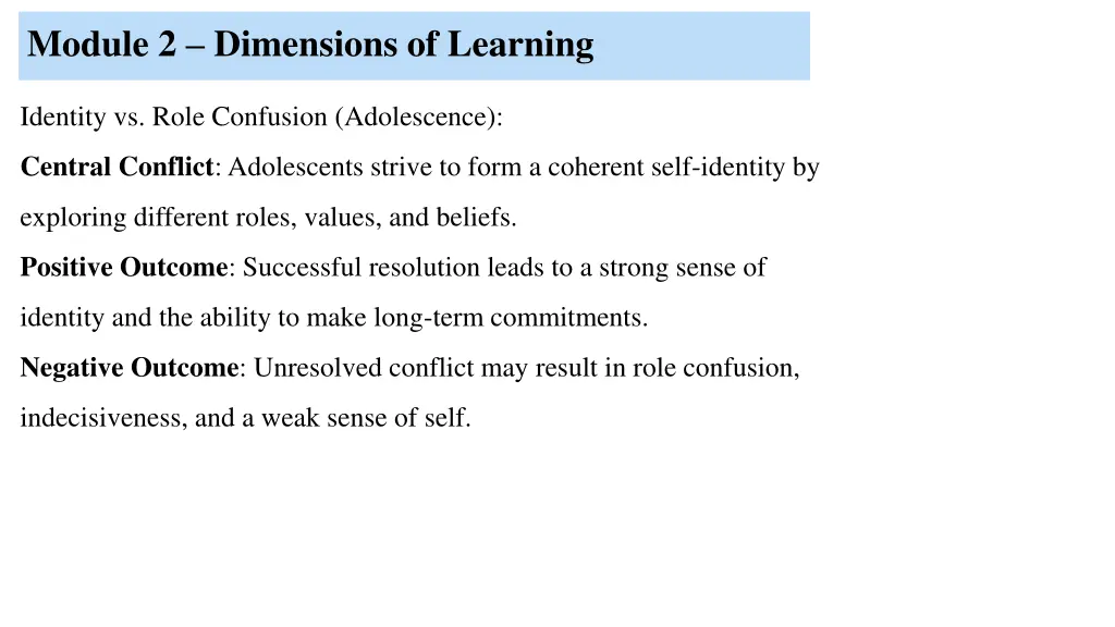 module 2 dimensions of learning 1