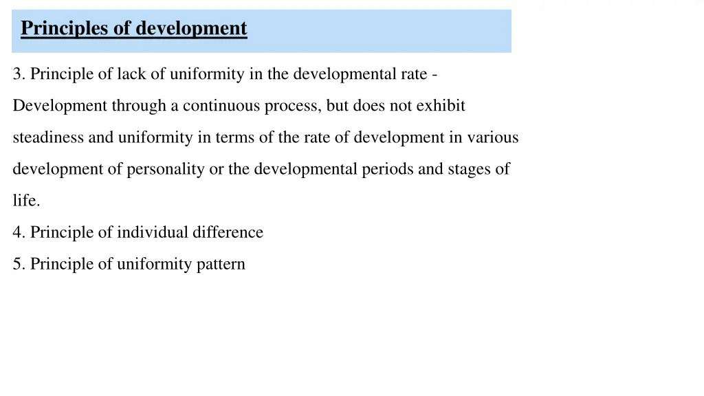 principles of development 1