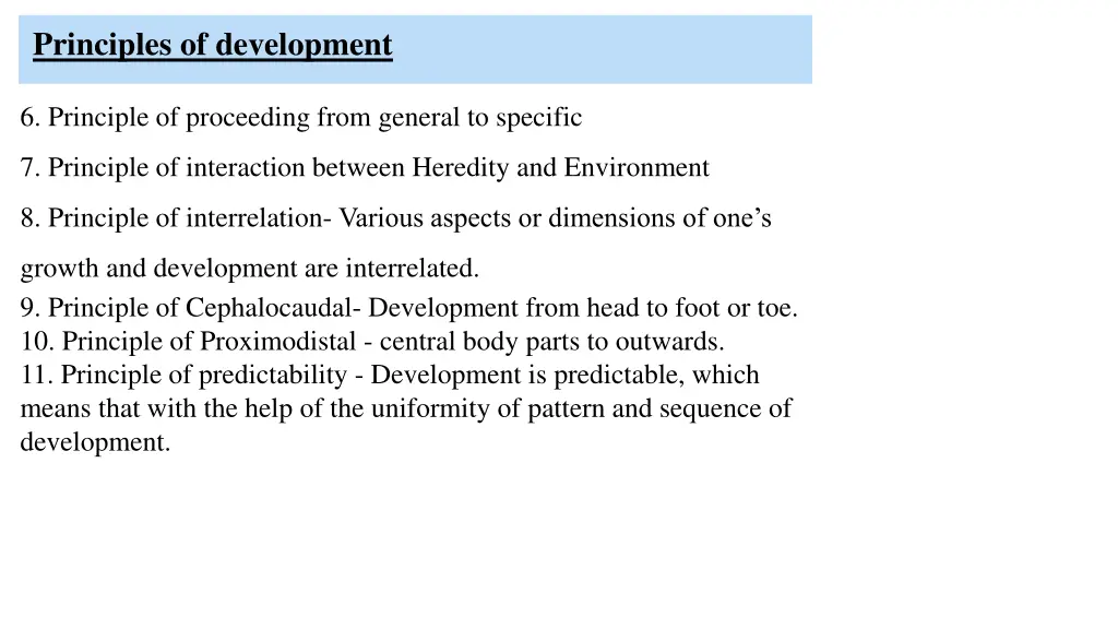 principles of development 2