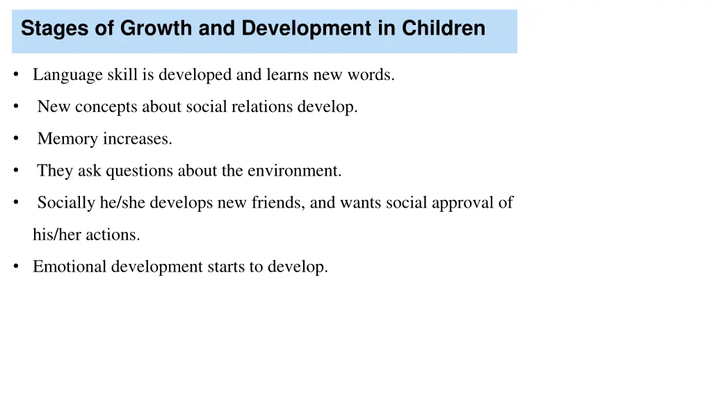 stages of growth and development in children 1
