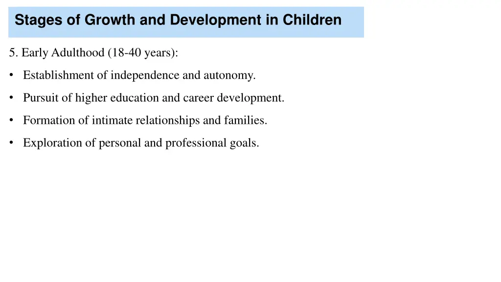 stages of growth and development in children 4