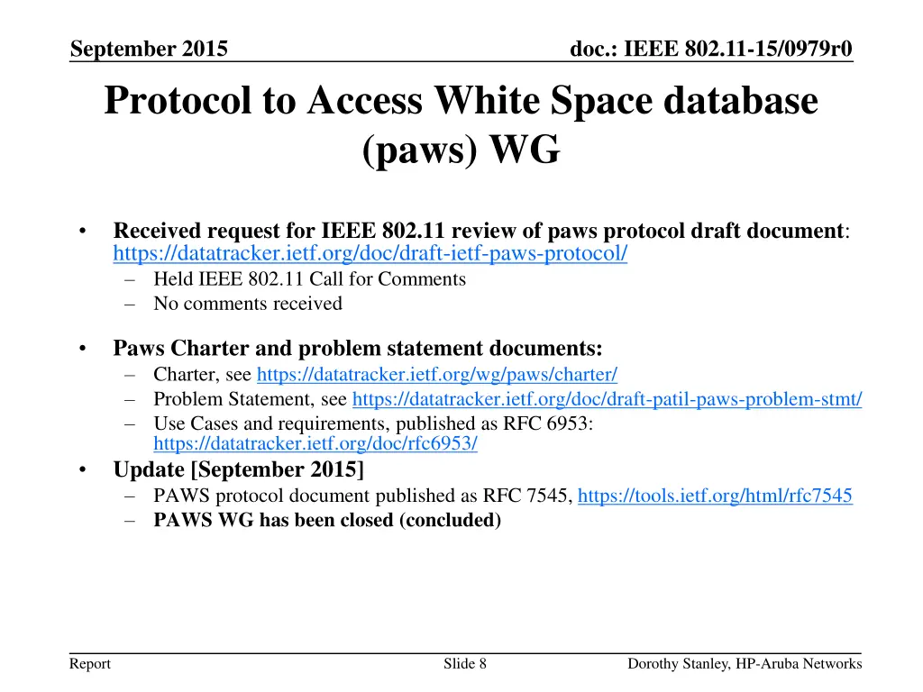 september 2015 protocol to access white space