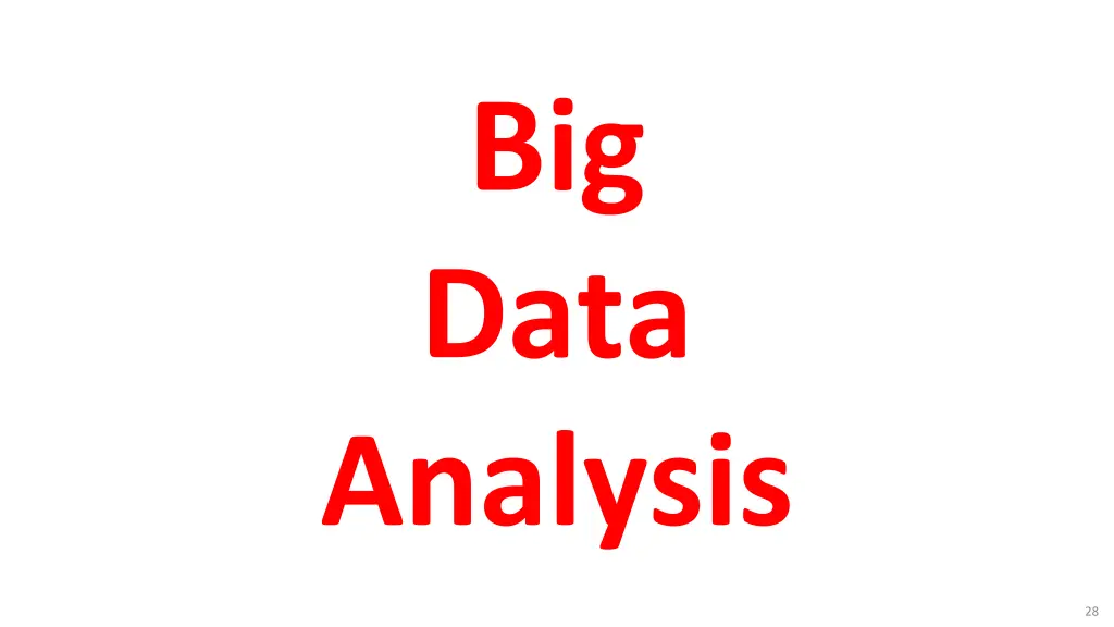 big data analysis 1