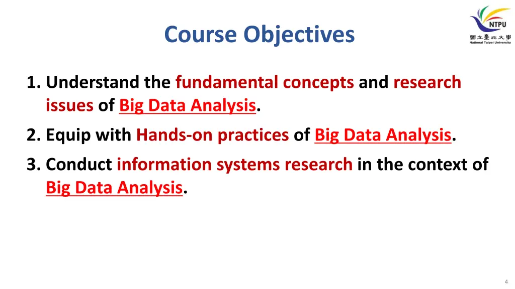 course objectives