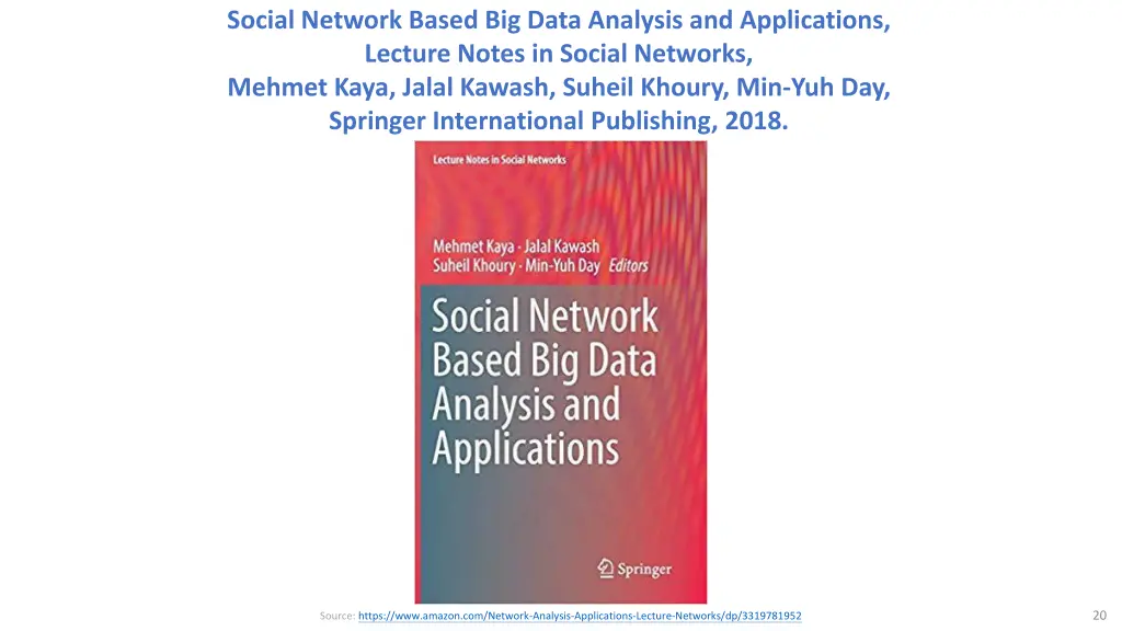 social network based big data analysis