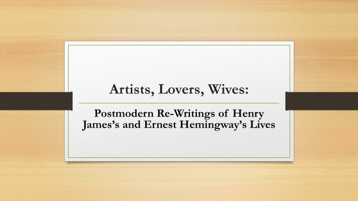 artists lovers wives