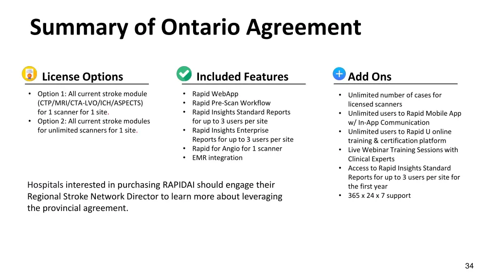 summary of ontario agreement