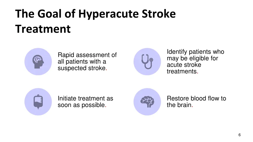 the goal of hyperacute stroke treatment