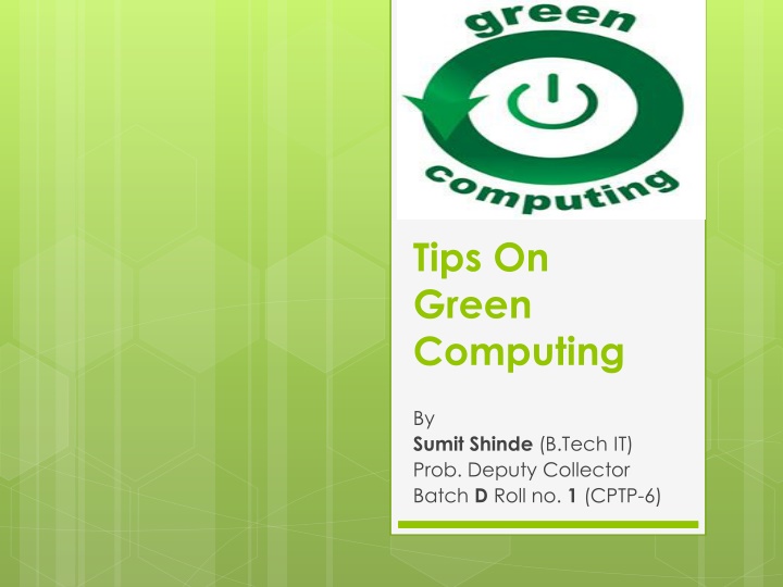 tips on green computing