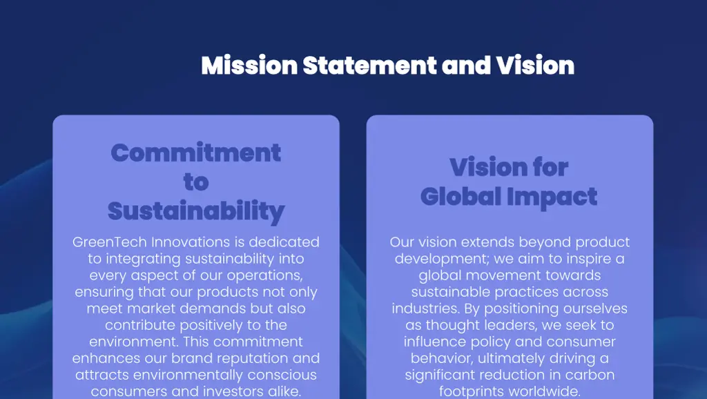 mission statement and vision mission statement