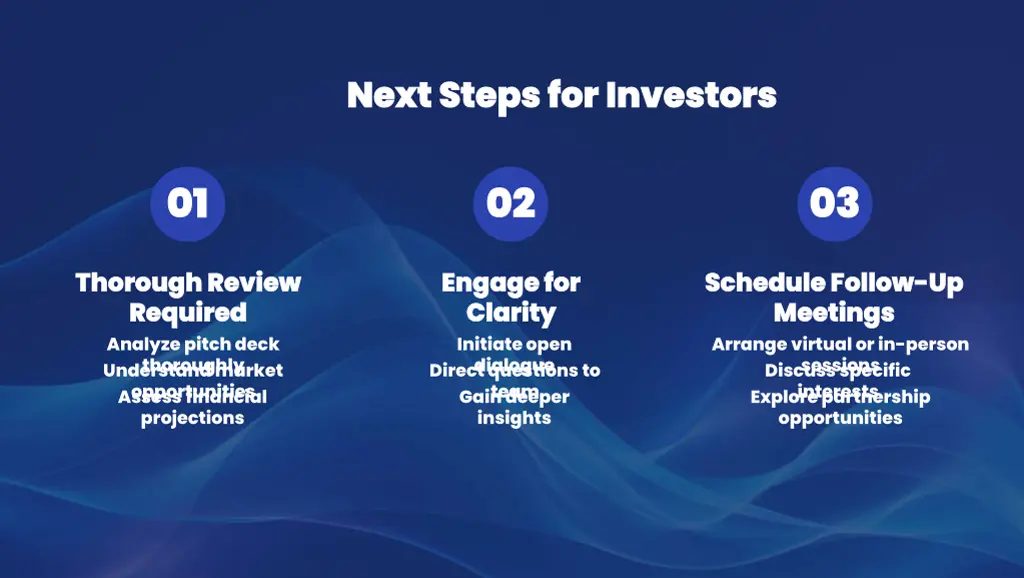 next steps for investors next steps for investors