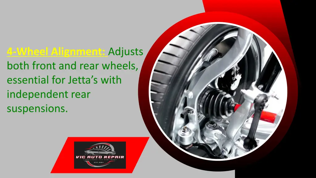 4 wheel alignment adjusts both front and rear