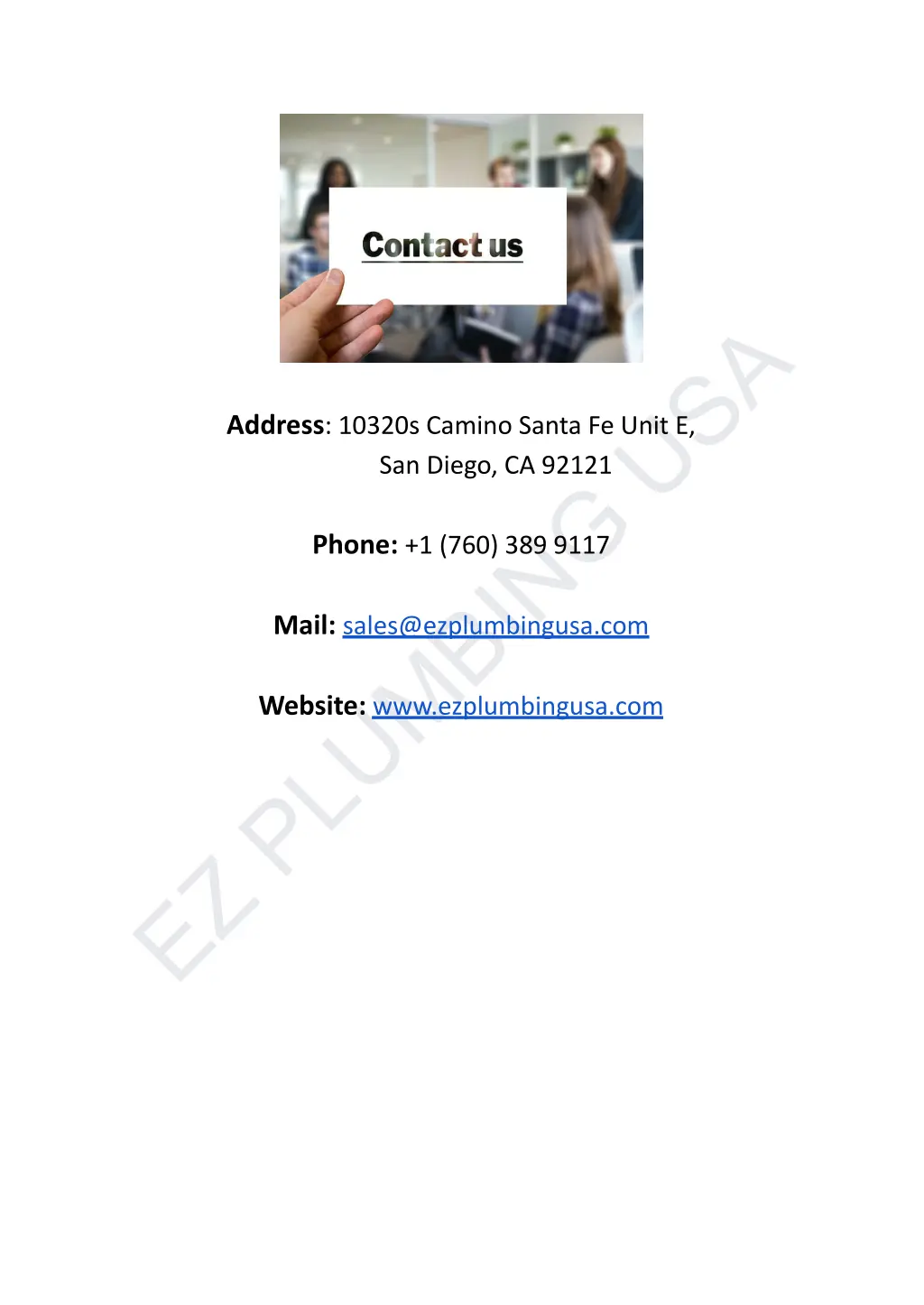 ez plumbing usa