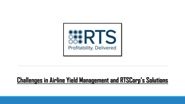 challenges in airline yield management