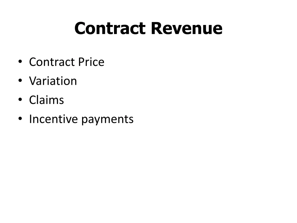 contract revenue