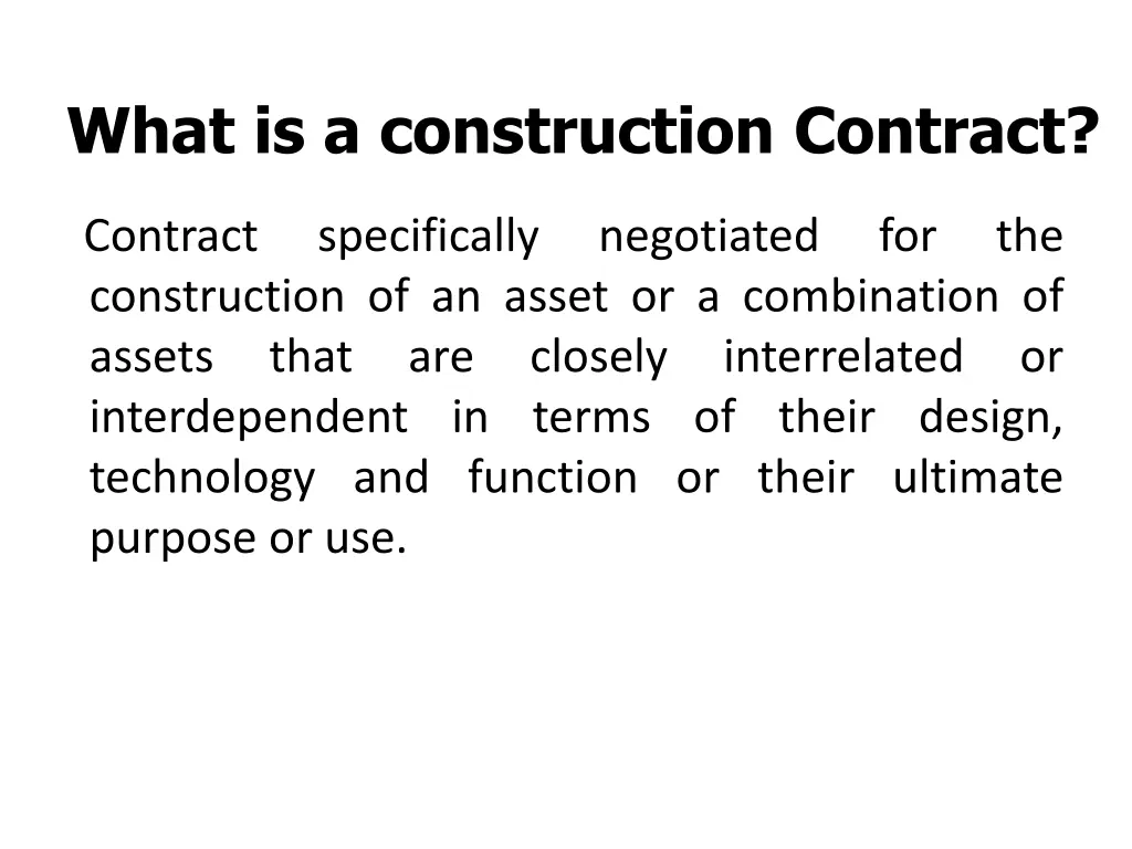what is a construction contract