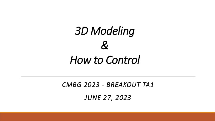 3d modeling 3d modeling how to control