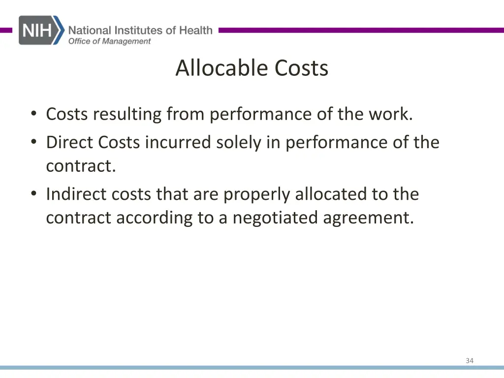 allocable costs