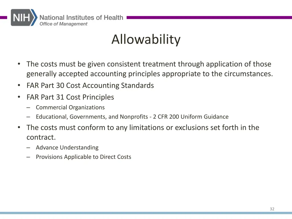 allowability