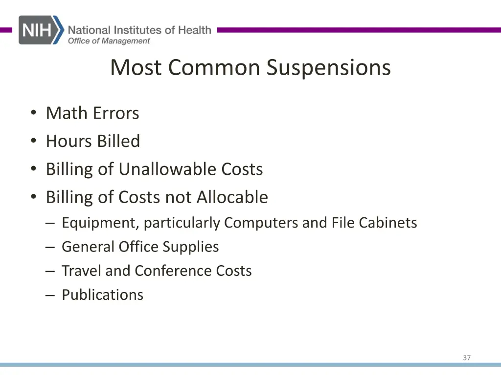 most common suspensions