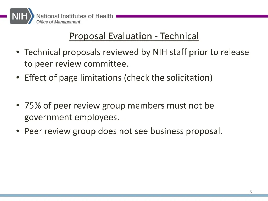 proposal evaluation technical