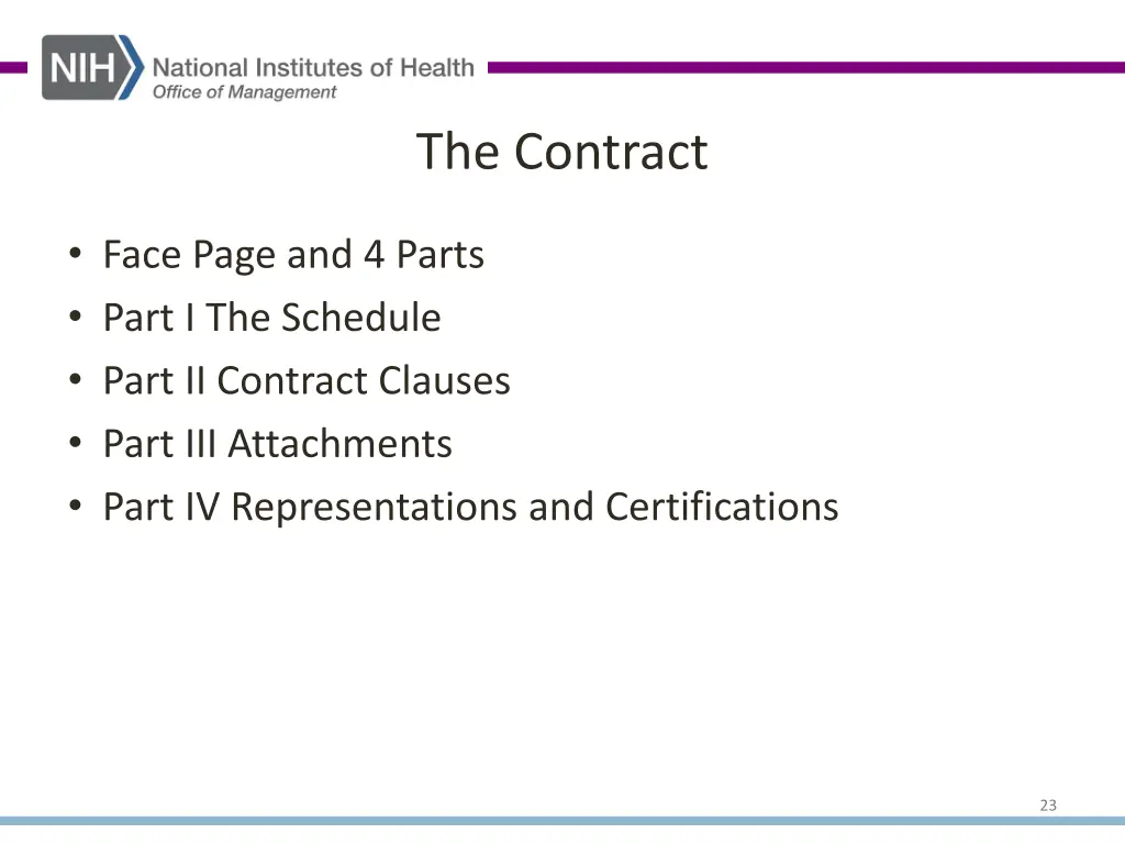 the contract