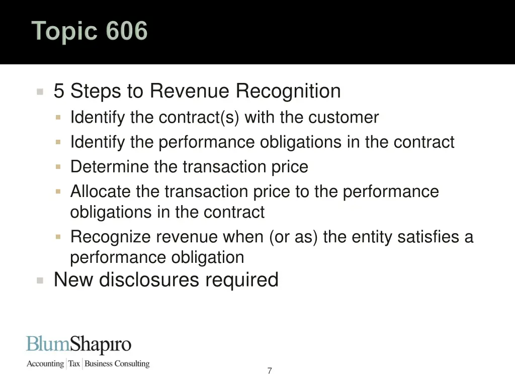 5 steps to revenue recognition identify