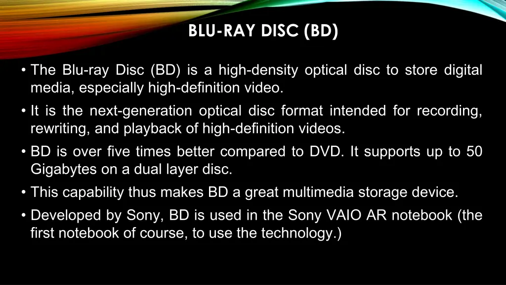 blu ray disc bd