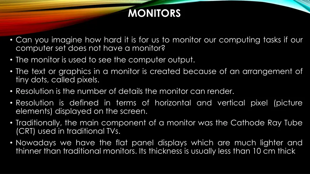 monitors