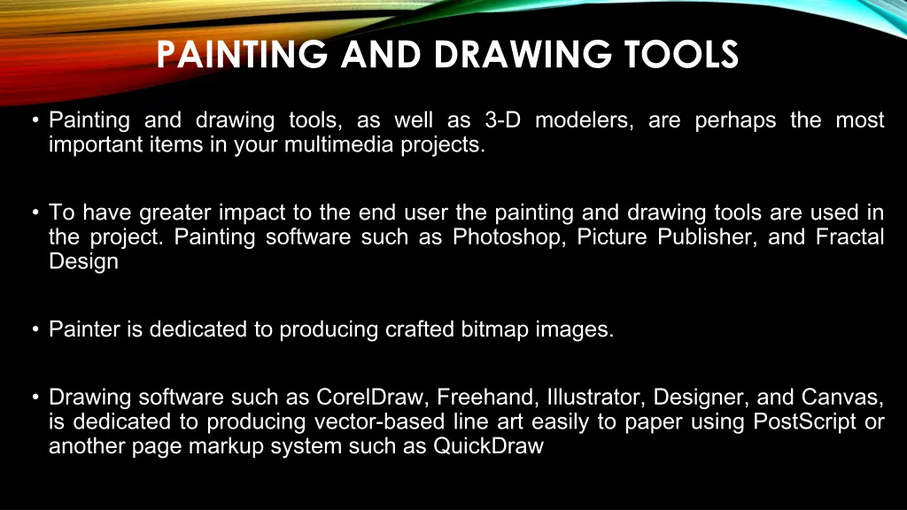 painting and drawing tools