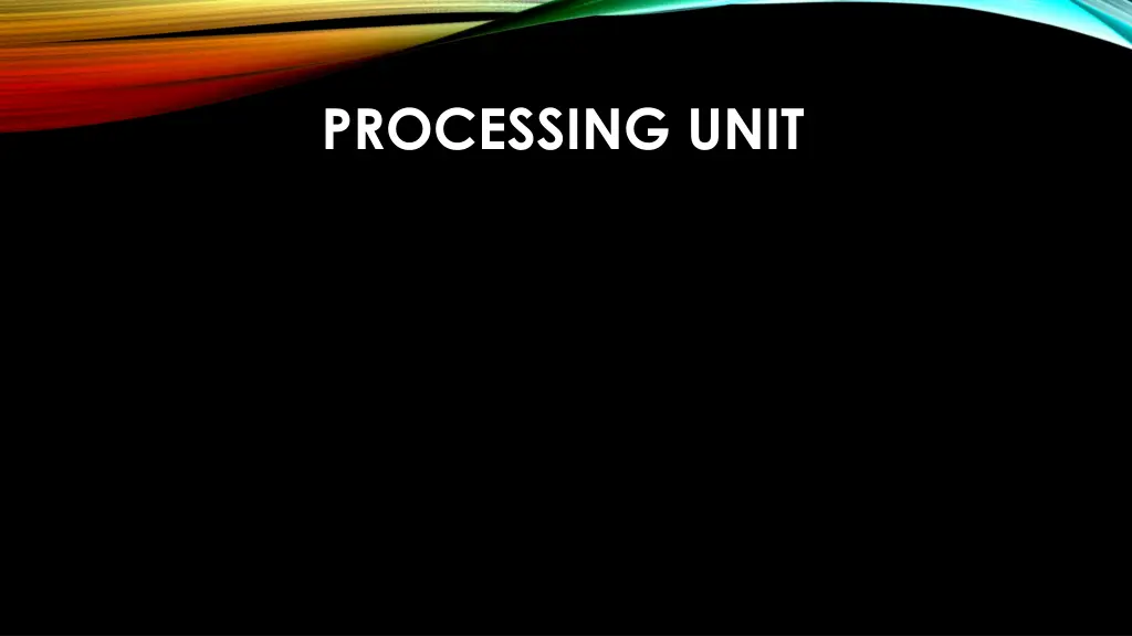 processing unit