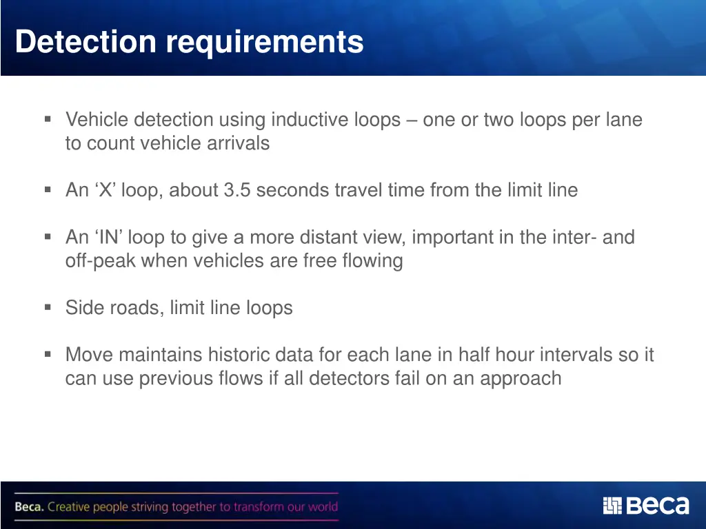 detection requirements