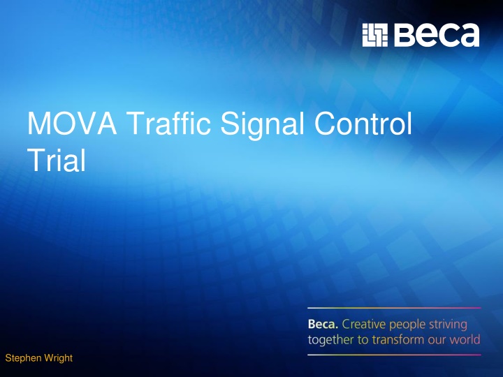 mova traffic signal control trial