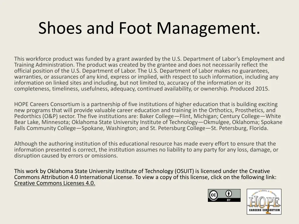 shoes and foot management 1