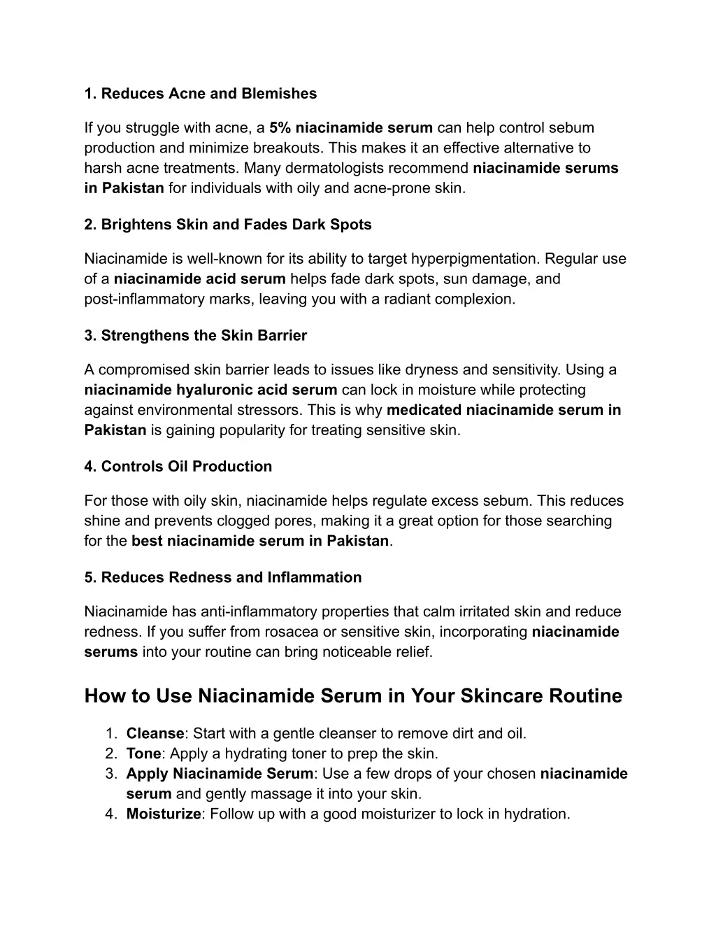 1 reduces acne and blemishes