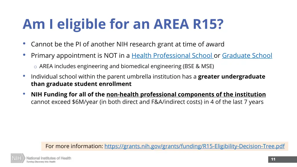 am i eligible for an area r15