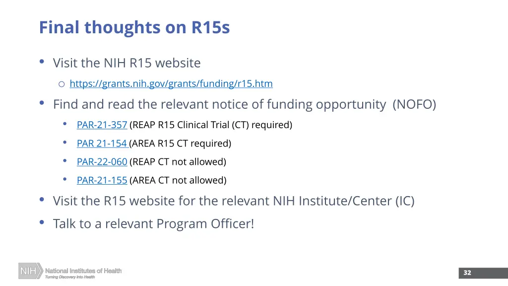 final thoughts on r15s