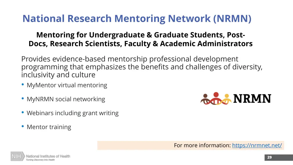 national research mentoring network nrmn