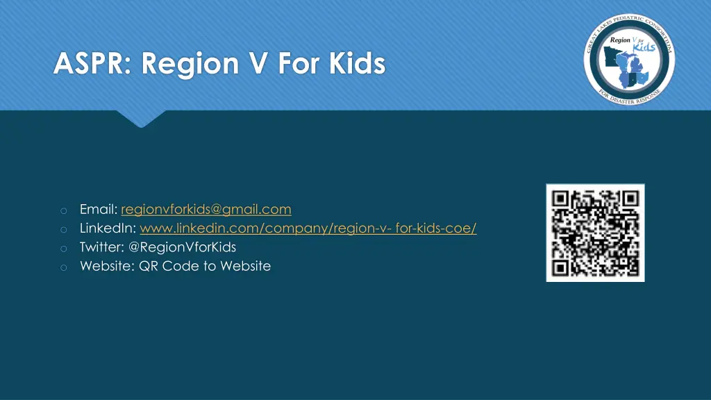 aspr region v for kids