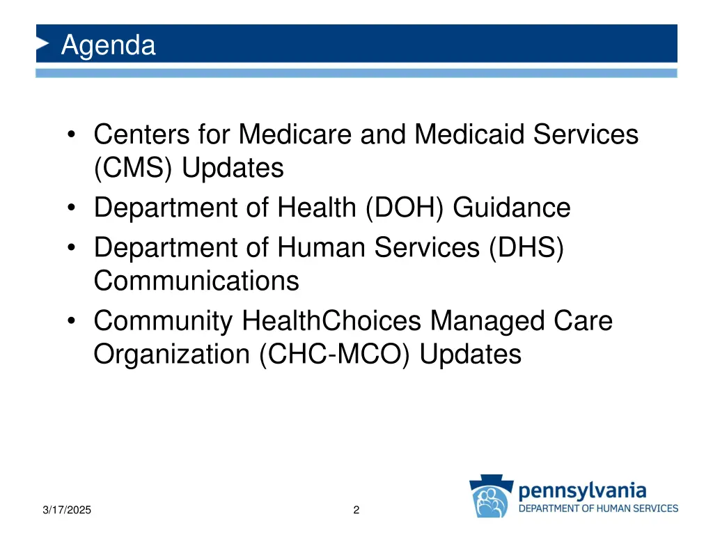 agenda
