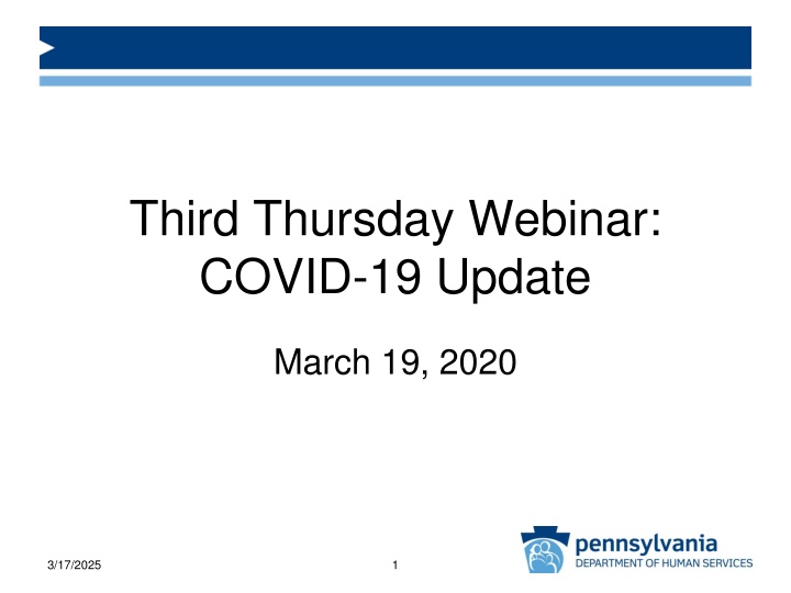 third thursday webinar covid 19 update