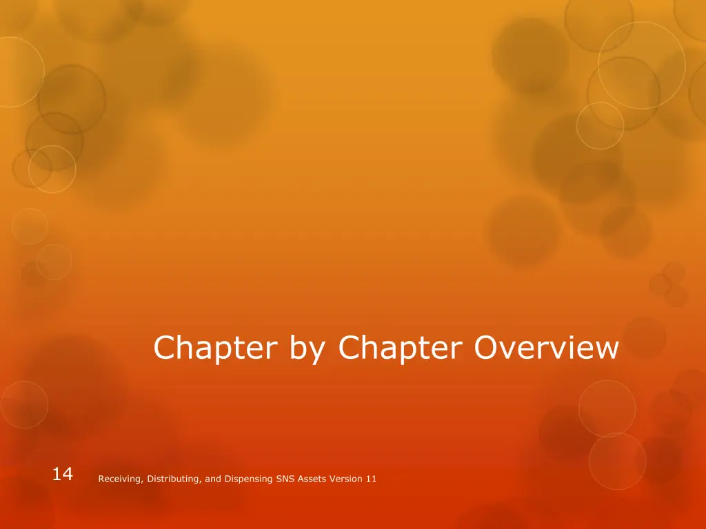 chapter by chapter overview