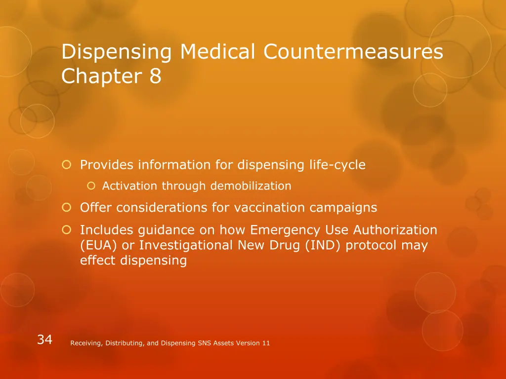 dispensing medical countermeasures chapter 8 1