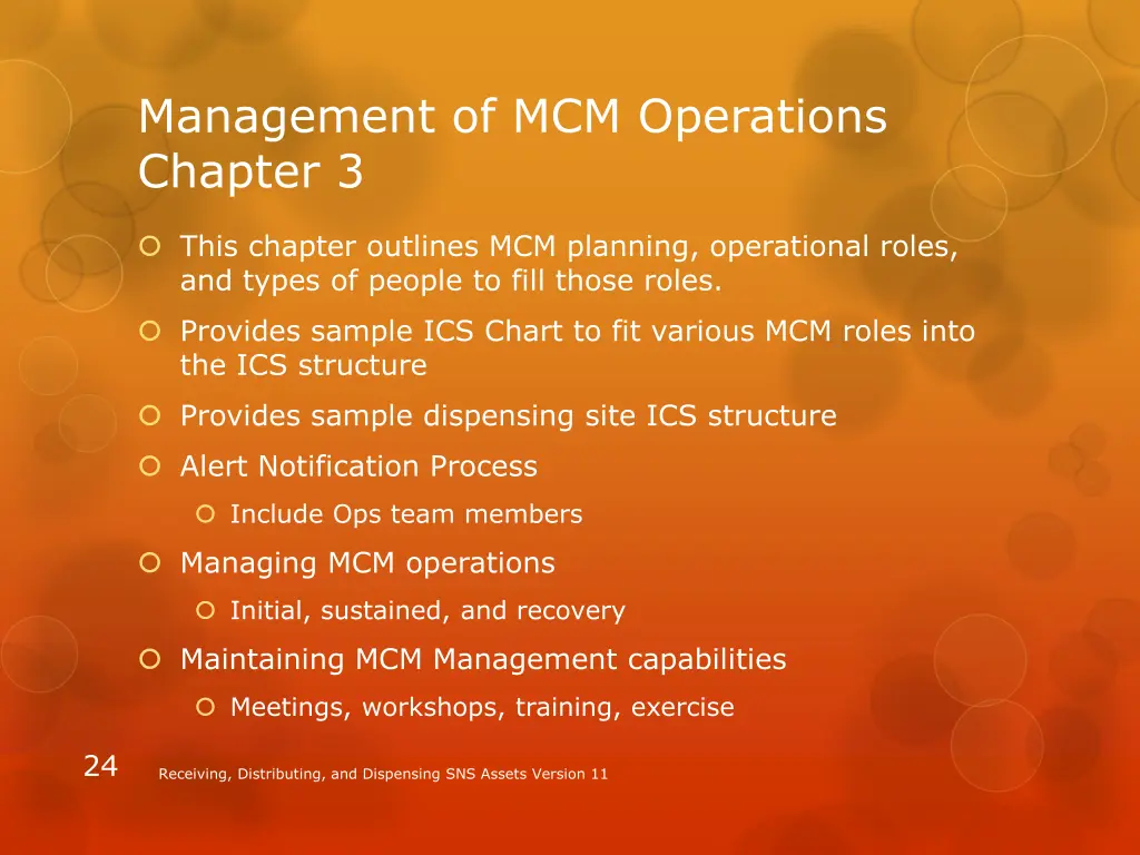 management of mcm operations chapter 3