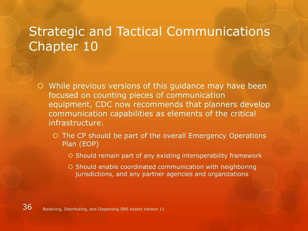 strategic and tactical communications chapter 10