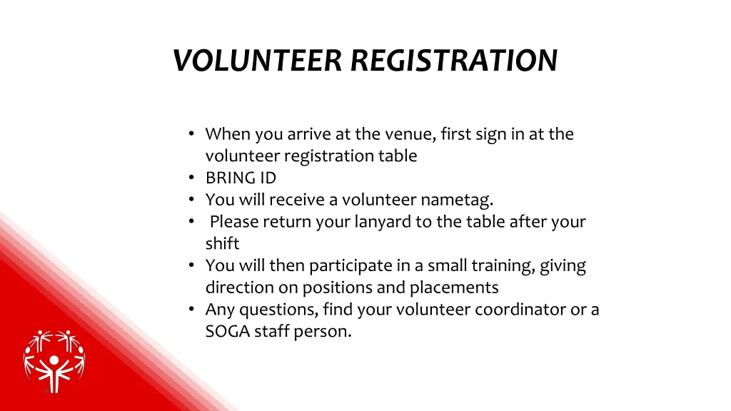 volunteer registration