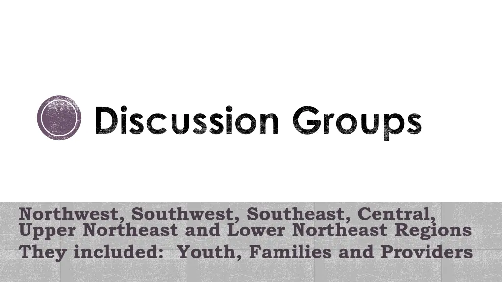 discussion groups