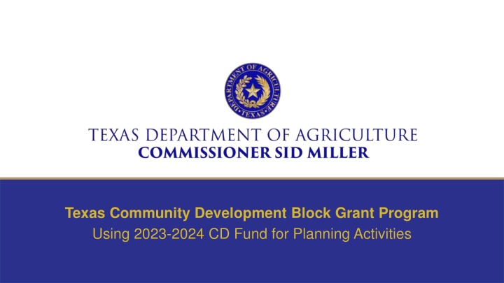 texas community development block grant program