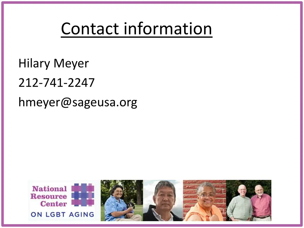 contact information