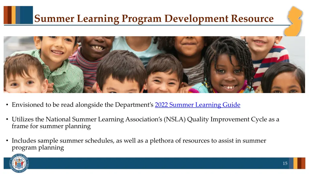 summer learning program development resource